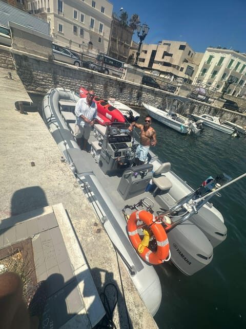 Bari: Boat tour (RHIB) on the suggestive seafront of Bari - Clothing and comfort: beachwear, towel, sunscreen, and a bonnet