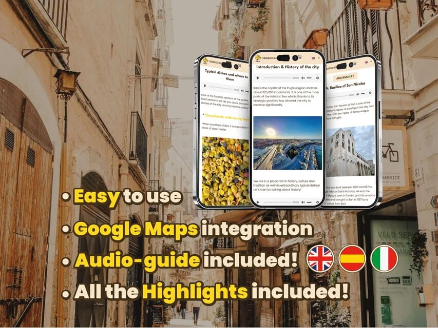 Bari: Digital guide made with a Local for your tour - How the Bari local digital guide actually works