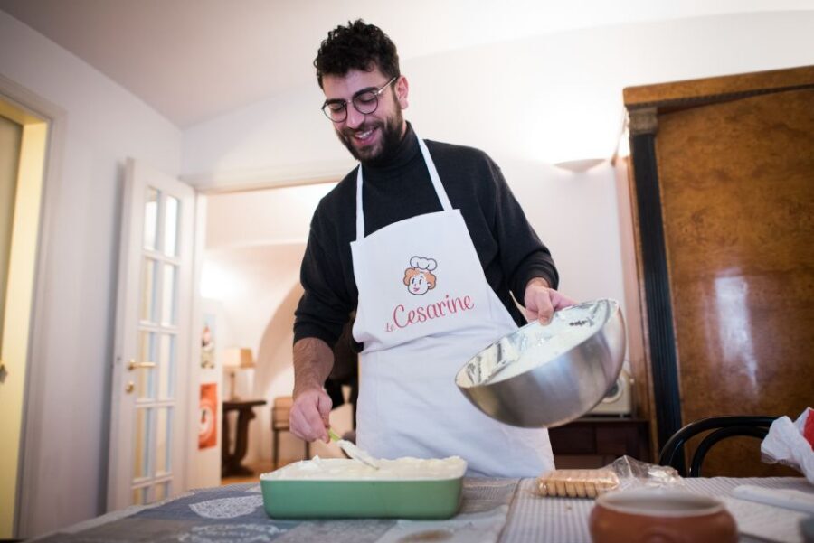 Bari: Pasta & Tiramisu Class at a Local's Home - The dinner table tasting: wine, coffee, and learning without pressure