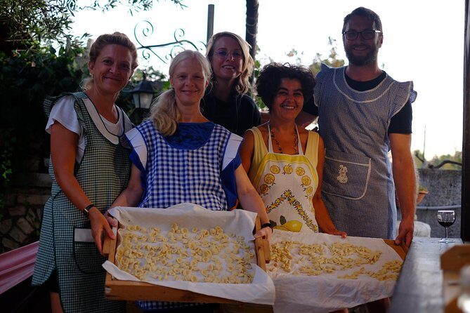 Fresh pasta and dinner in my biogarden - Meeting Your Host and Settling Into the Pace