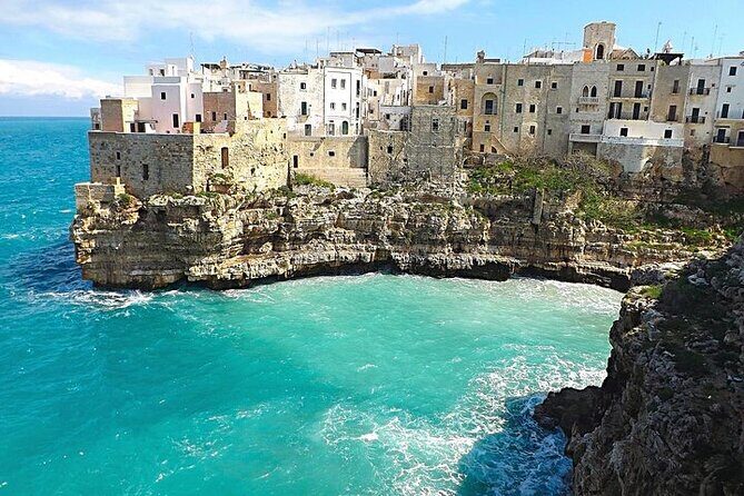 Full-day tour Alberobello & Locorotondo & Polignano a Mare & Bari - Polignano a Mare free hour for coffee or gelato