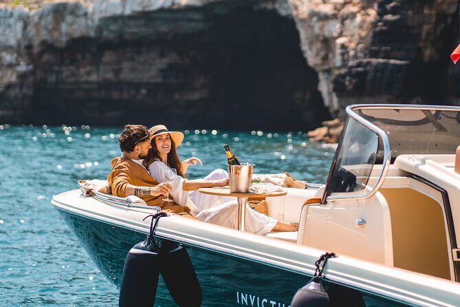 Polignano a Mare: Private Boat Tour with Champagne - 2 hours - Grotta Palazzese: a cave with a sky-facing opening
