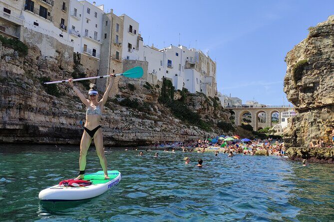 SUP Excursion in Polignano a Mare - The 90-minute flow: lesson, sea caves, then a swim option